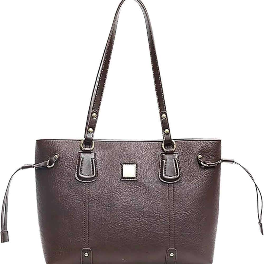 Tote Bag Zipper Shoulder Bags Vegan Leather Handbags Bag Faux Leather X004GB73Z5